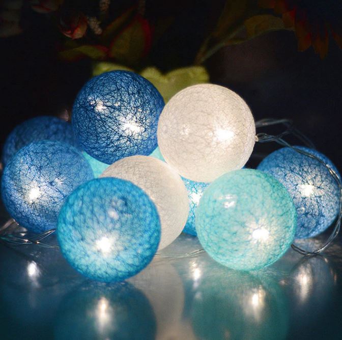 Vrolijke Katoenen Lichtgevende Ballenslinger - LumiBall