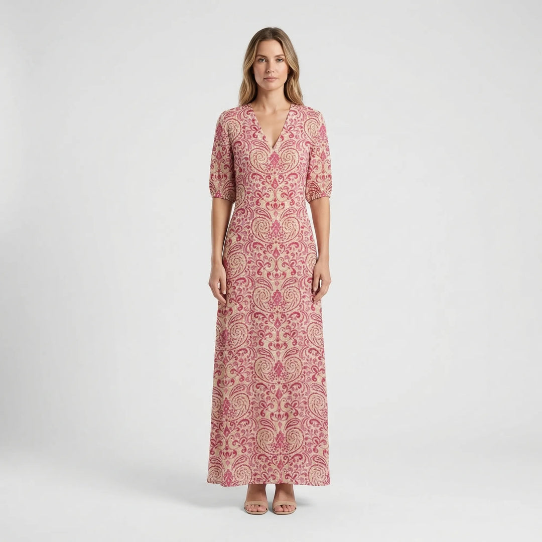 Bohemian Floral Maxi Dress - Carolyn