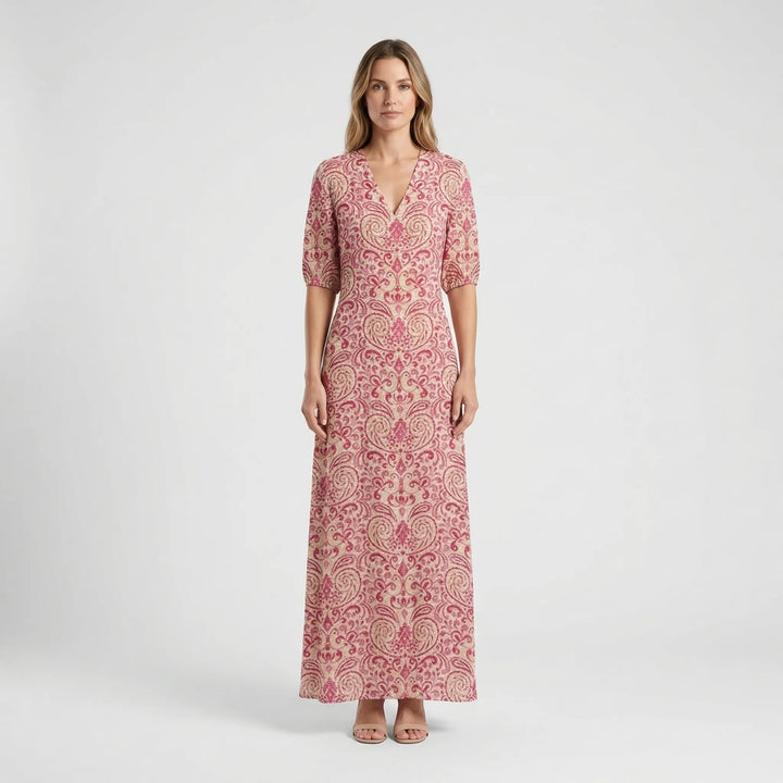 Bohemian Floral Maxi Dress - Carolyn