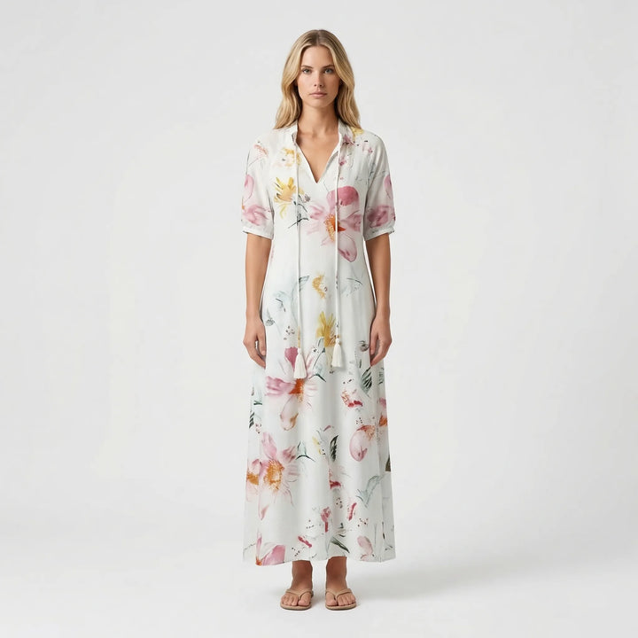Bohemian Floral Maxi Dress - Carolyn