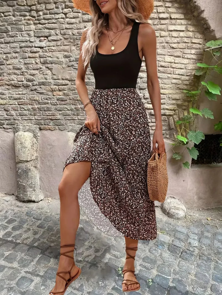 Bohemian Flowy Maxi Dress - Naomi