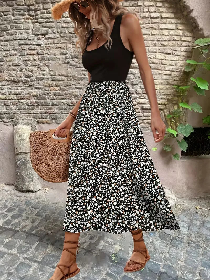 Bohemian Flowy Maxi Dress - Naomi