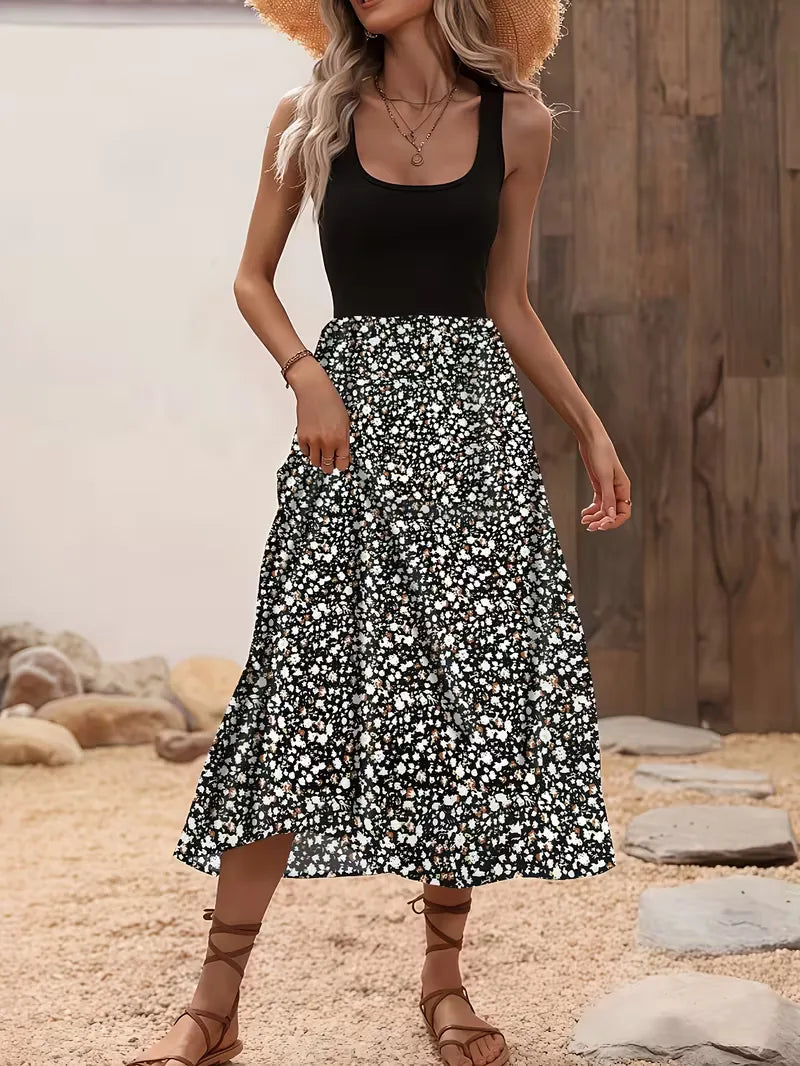 Bohemian Flowy Maxi Dress - Naomi