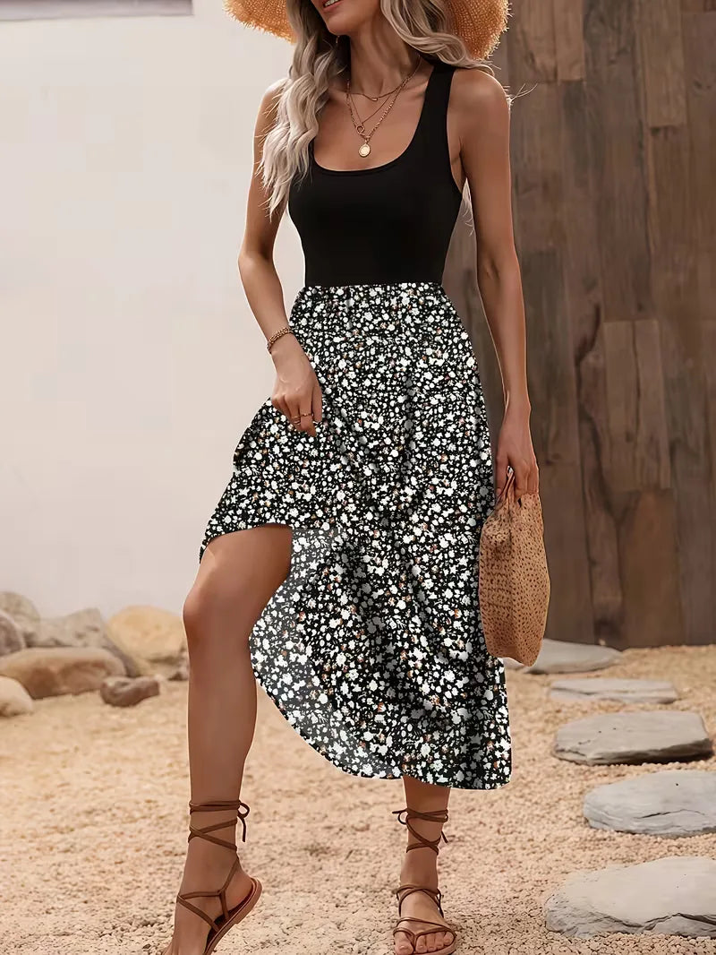 Bohemian Flowy Maxi Dress - Naomi