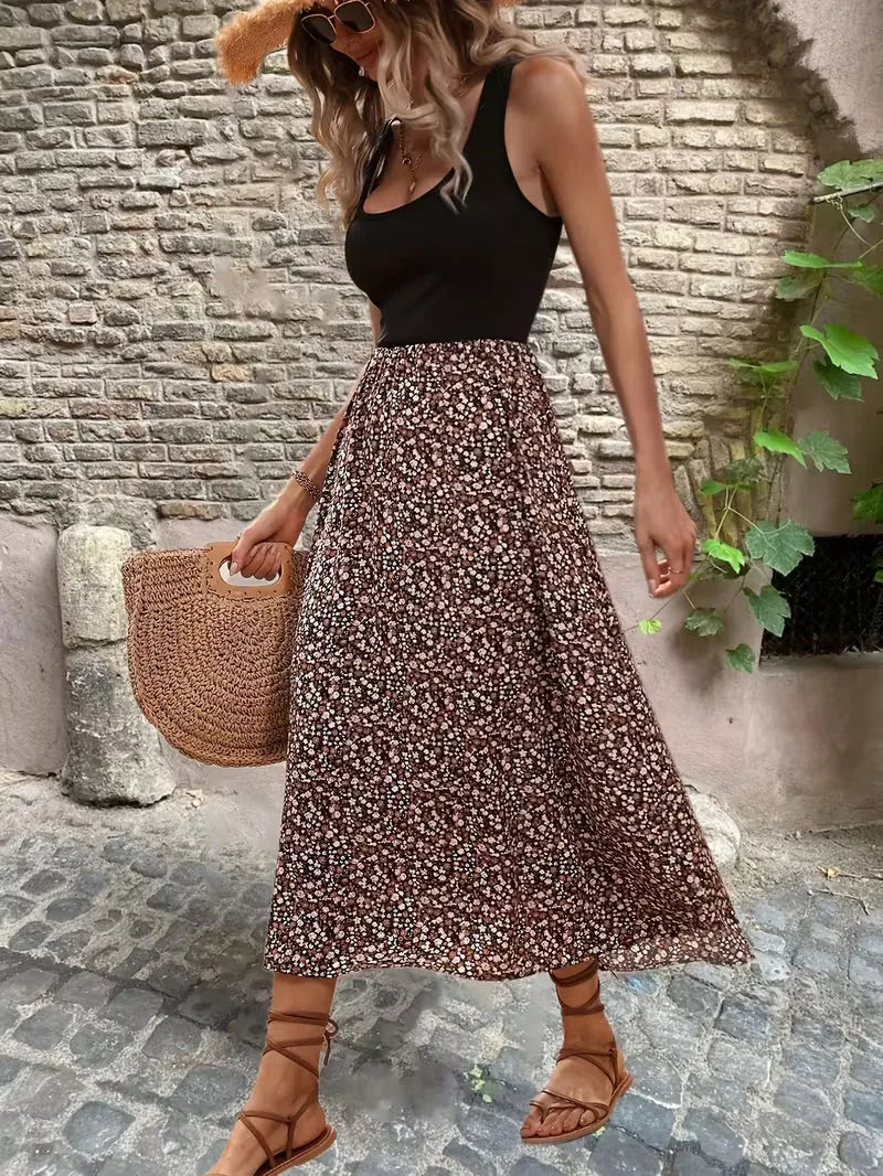 Bohemian Flowy Maxi Dress - Naomi