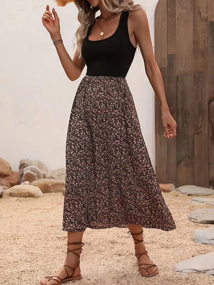 Bohemian Flowy Maxi Dress - Naomi