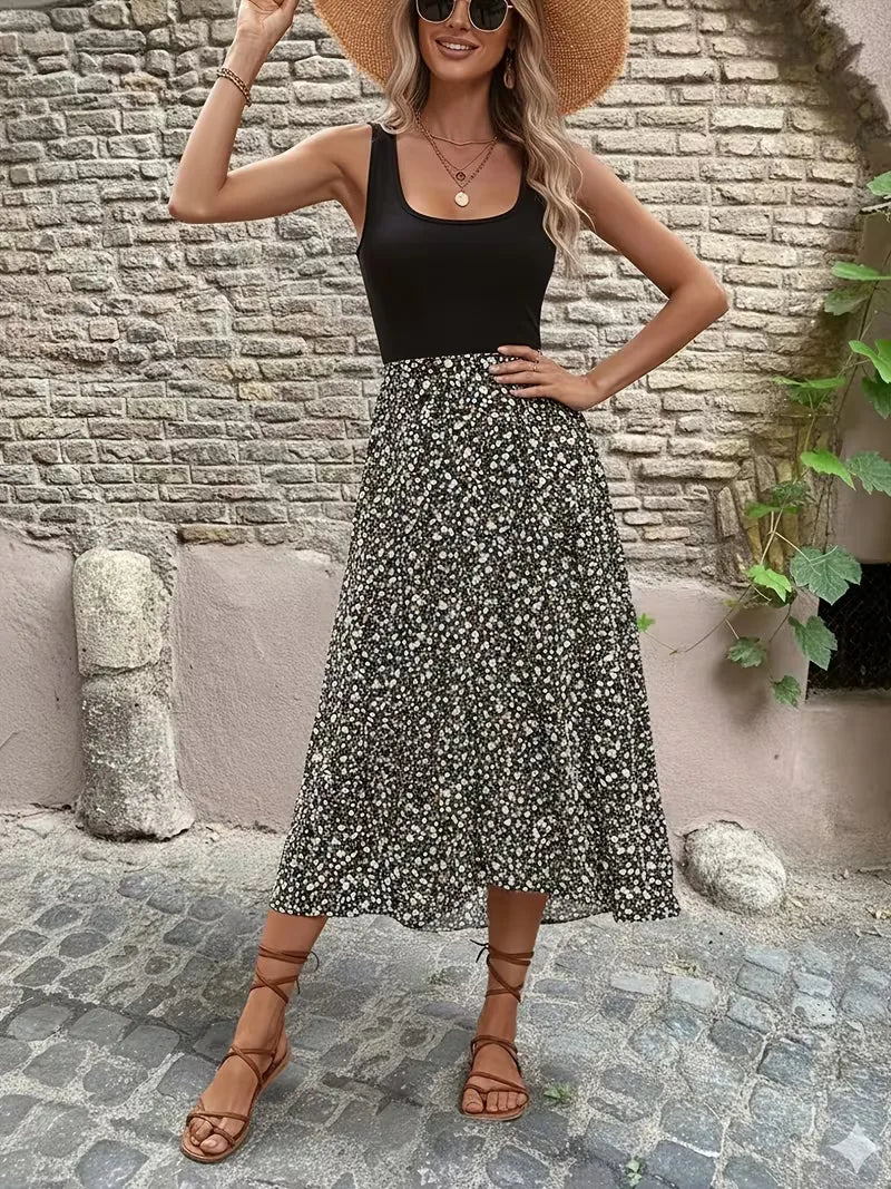 Bohemian Flowy Maxi Dress - Naomi
