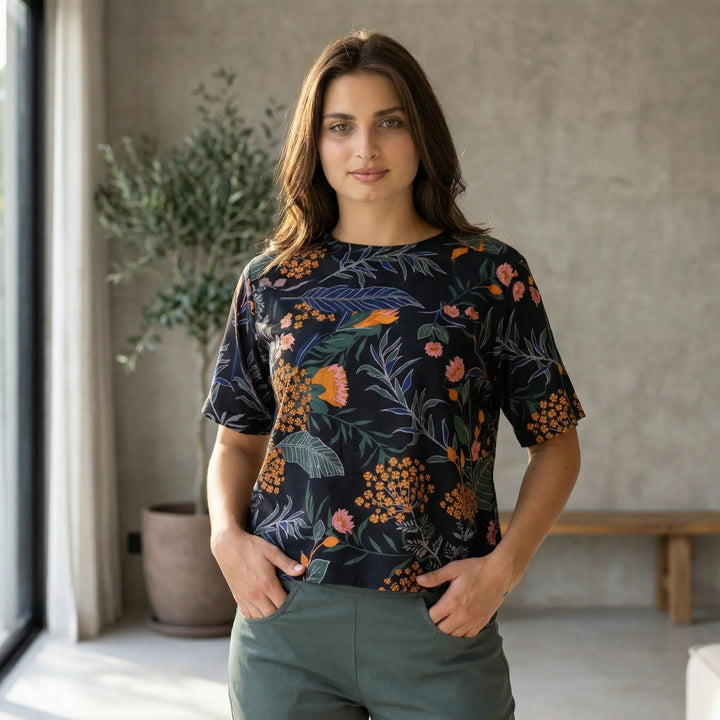 Botanisch Gemustertes Shirt - Josy
