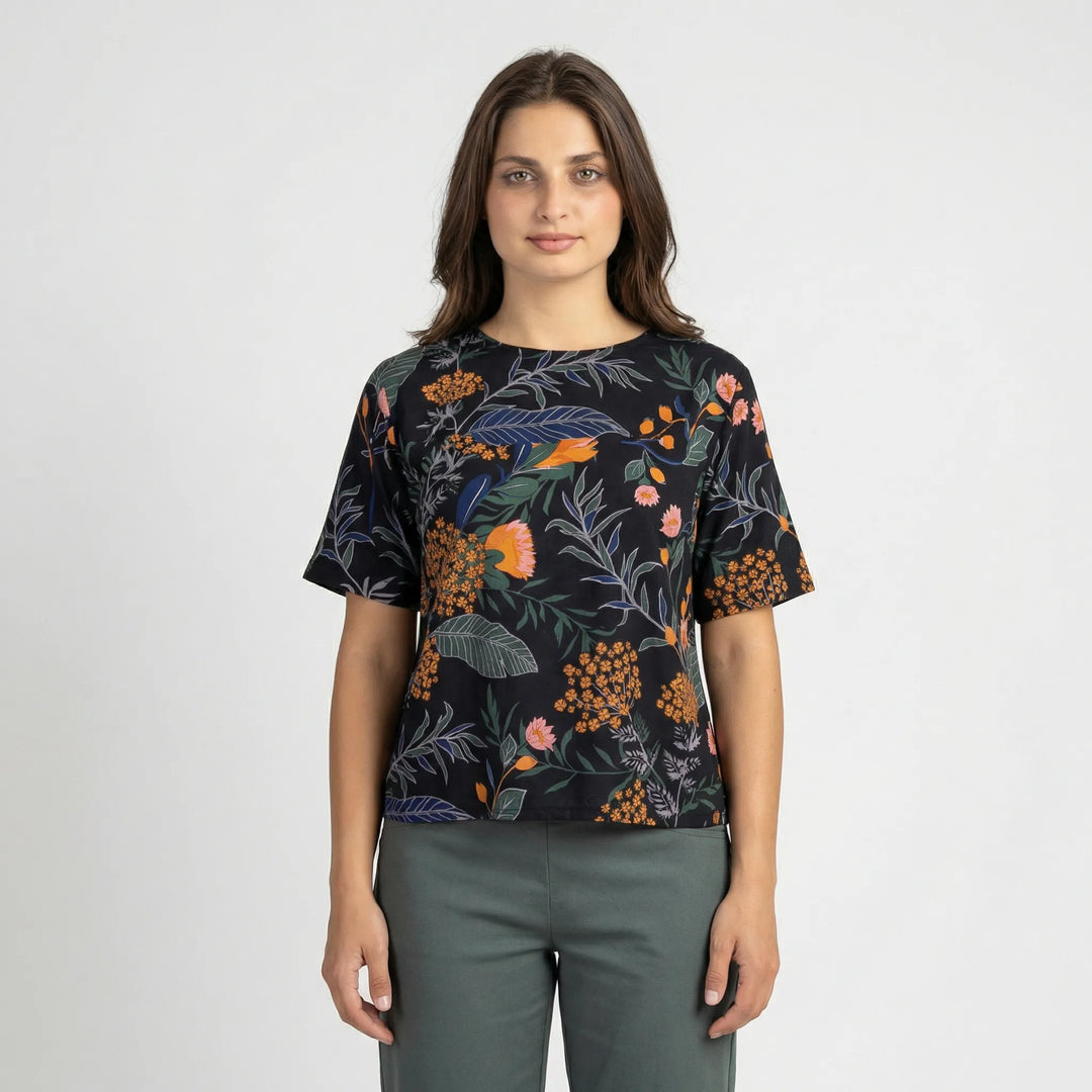 Botanisch Gemustertes Shirt - Josy