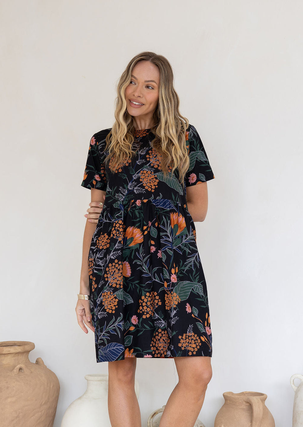 Botanisch Gemustertes Sommerkleid - Miray