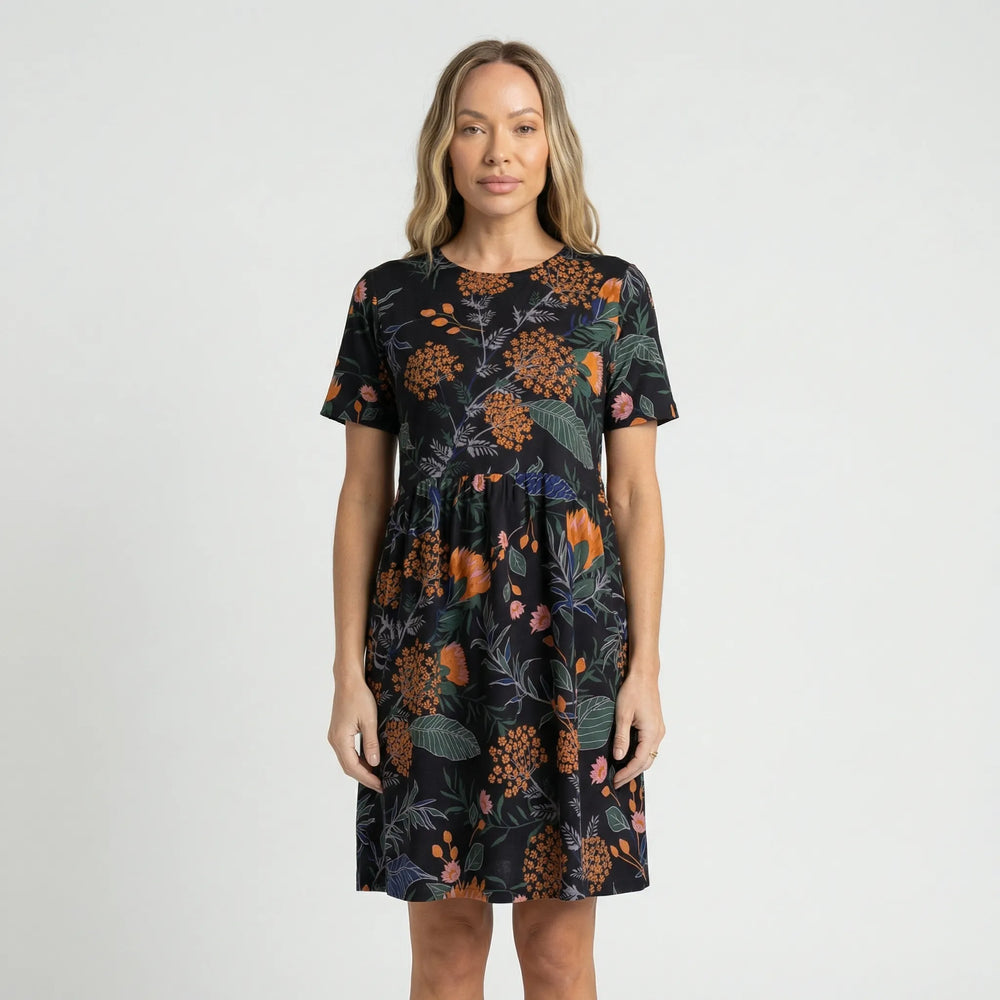 Botanisch Gemustertes Sommerkleid - Miray