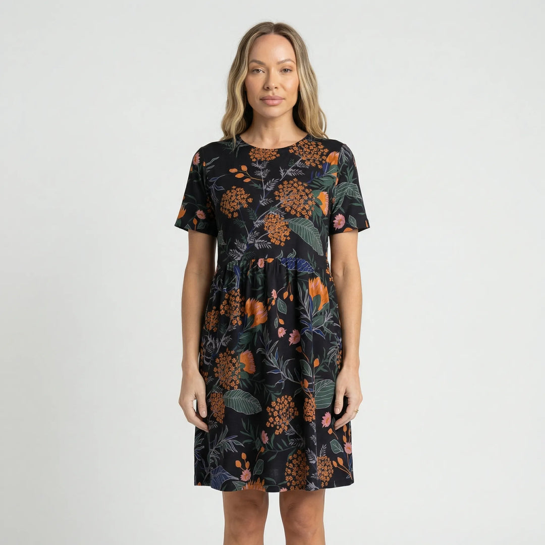 Botanisch Gemustertes Sommerkleid - Miray