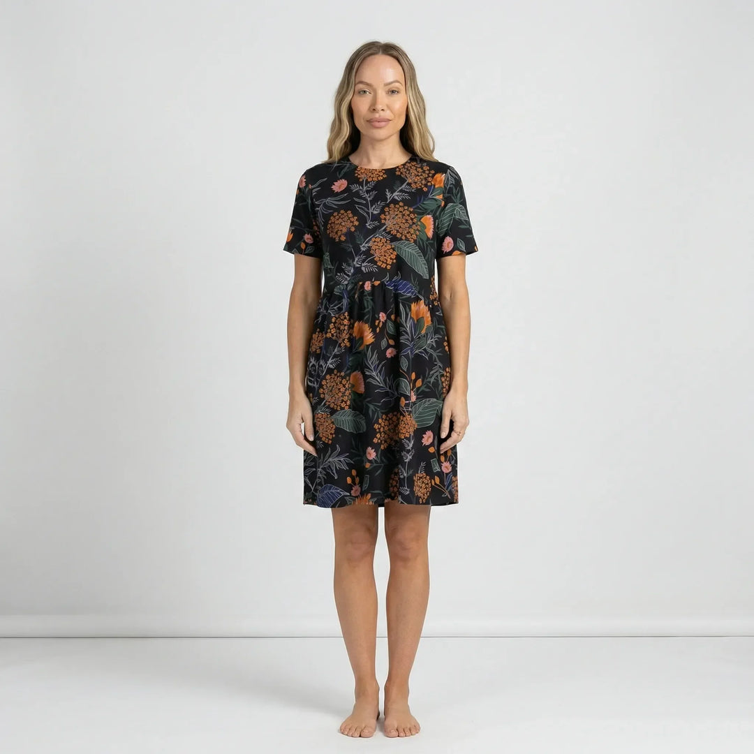 Botanisch Gemustertes Sommerkleid - Miray