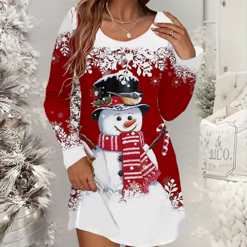 Brashine - Cheerful Christmas Dress for Women