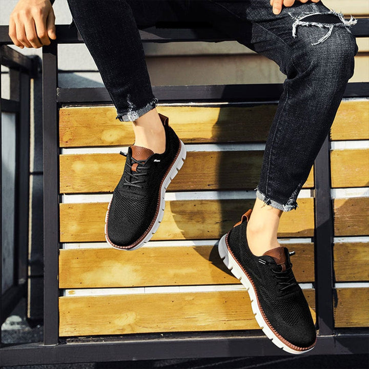 Breathable Lace-Up Men's Shoe In A Casual Style - Christopher