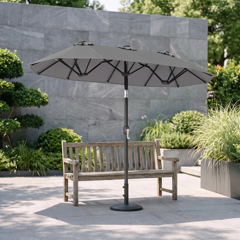 Brede Dubbele Parasol - Shadevia