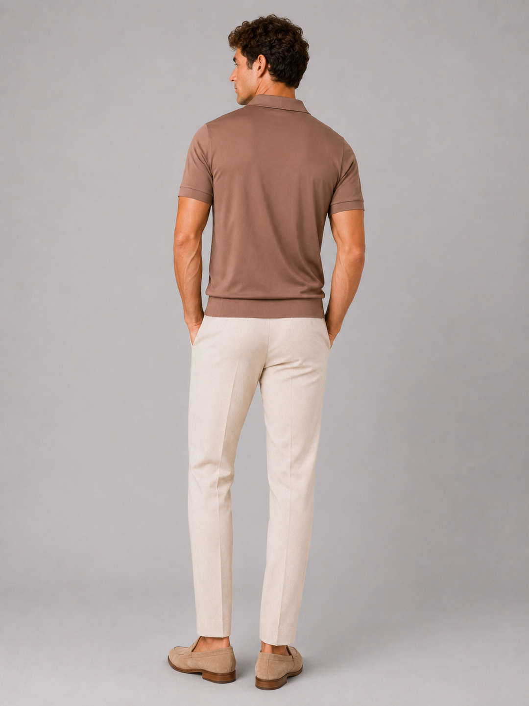 Men's Silky Touch Polo Shirt - Breathable Soft Solid Summer Top 14