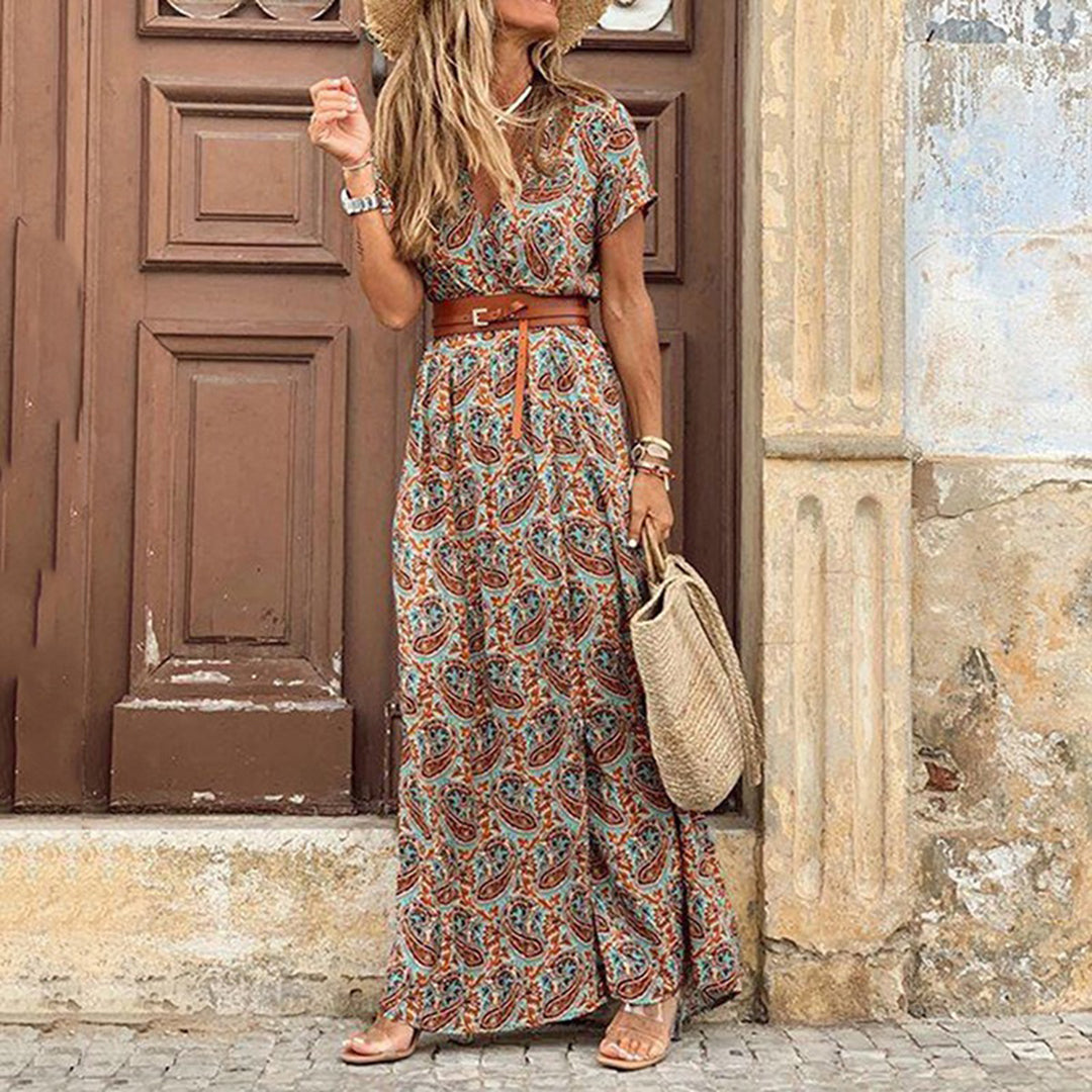 Alvare - Stylish Boho Dress with Slit