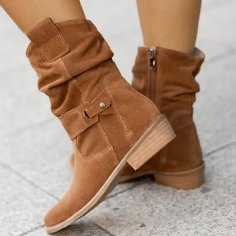 Trendy Women's Autumn Boots with Heel – Elif