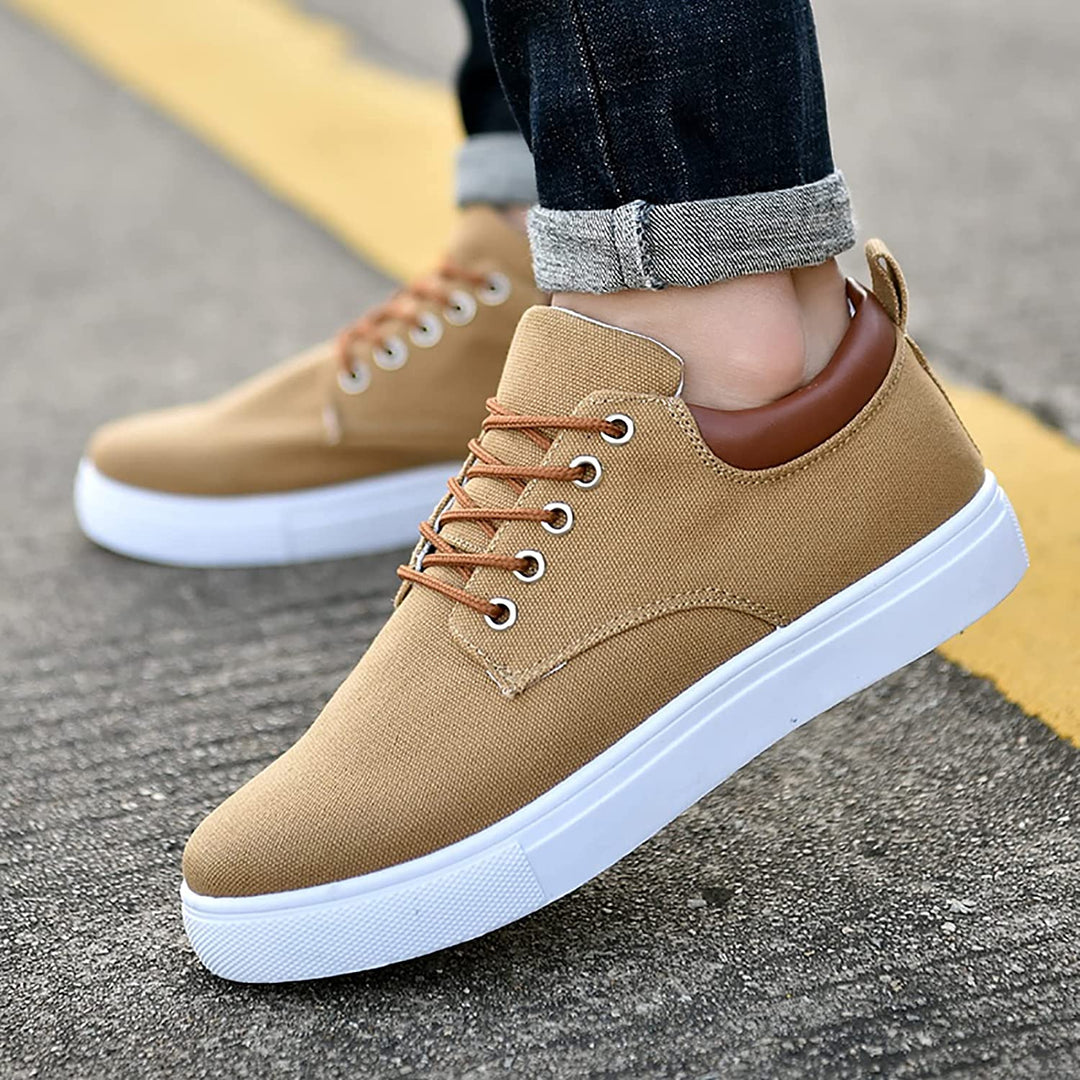 Sammy Jackson™ David Sneakers | Stoere herensneakers met witte zool