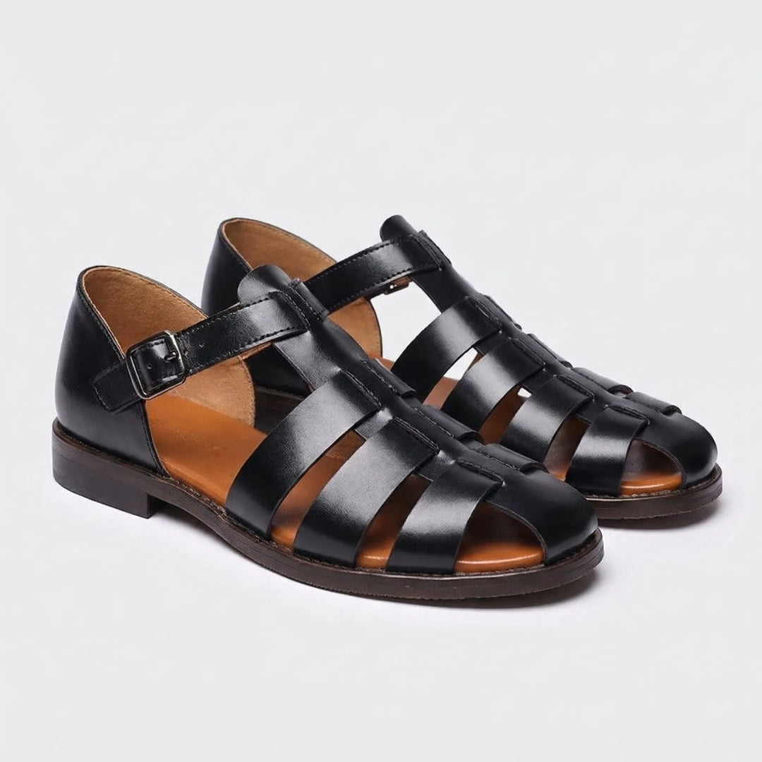 Buckle-Strap Gladiator Sandal - Victor