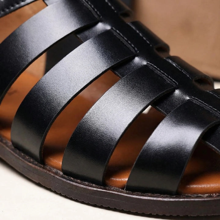 Buckle-Strap Gladiator Sandal - Victor