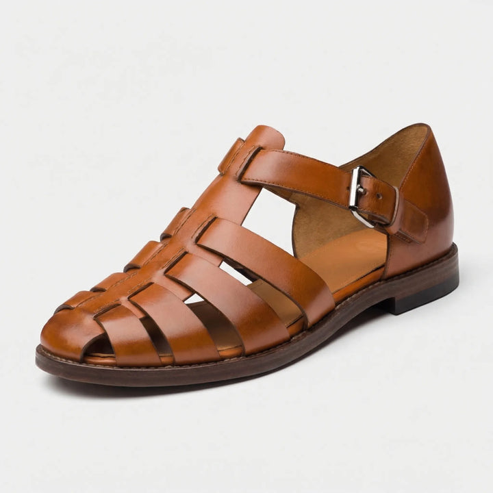 Buckle-Strap Gladiator Sandal - Victor