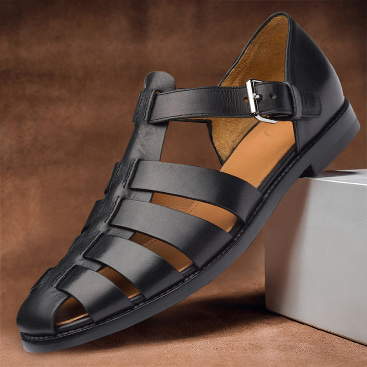 Buckle-Strap Gladiator Sandal - Victor