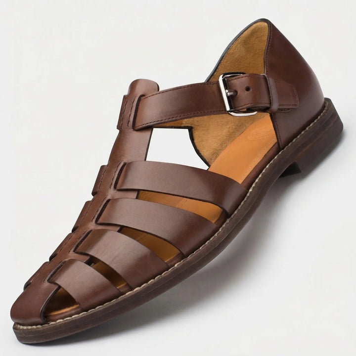 Buckle-Strap Gladiator Sandal - Victor