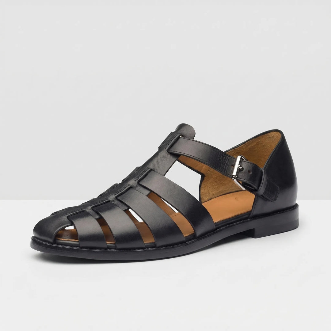 Buckle-Strap Gladiator Sandal - Victor