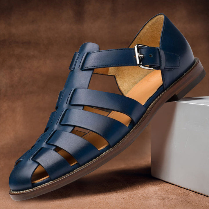 Buckle-Strap Gladiator Sandal - Victor