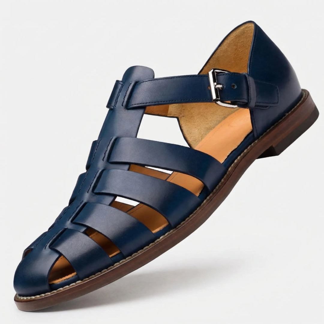 Buckle-Strap Gladiator Sandal - Victor