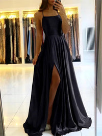 Flowing Maxi Dress with Side Slit - Sophie