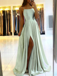 Flowing Maxi Dress with Side Slit – Selina