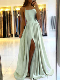 Flowing Maxi Dress with Side Slit - Sophie