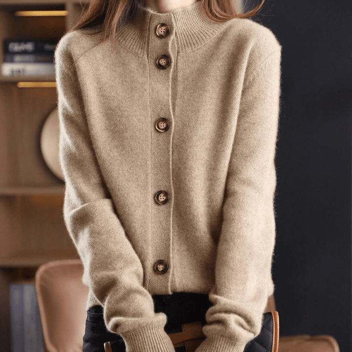 Button-Up Knit Cardigan - Leticia