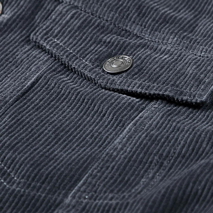 Comfortable Gray Corduroy Jacket - Rover