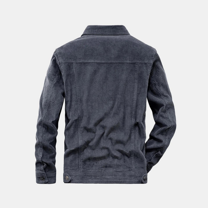 Comfortable Gray Corduroy Jacket - Rover