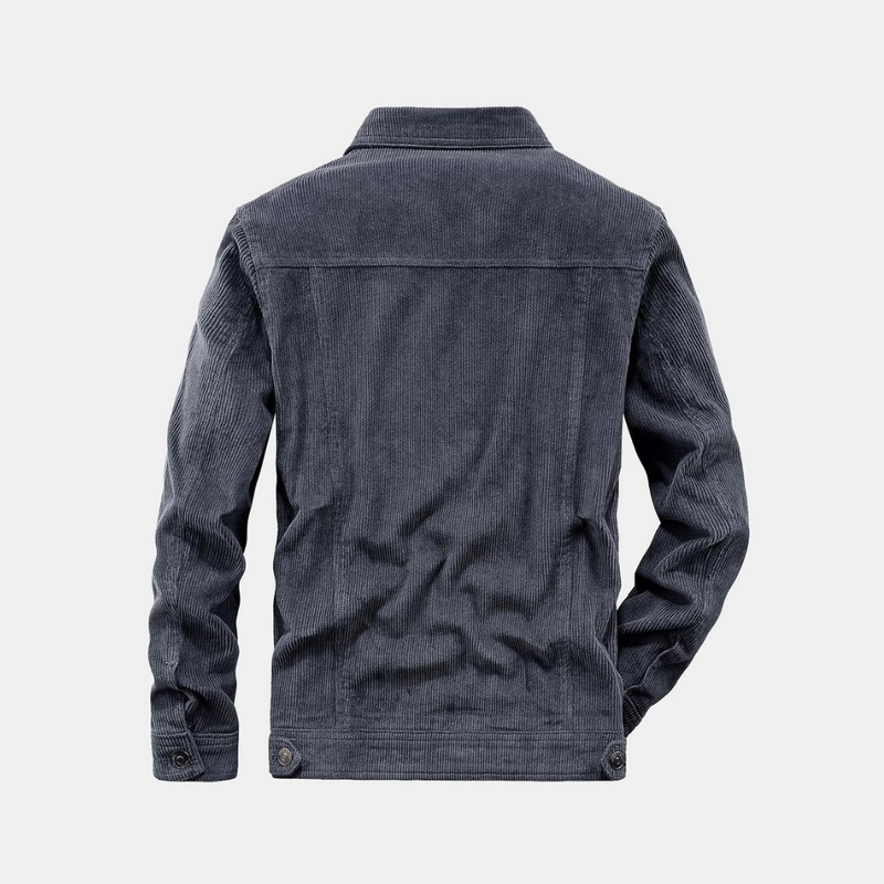 Comfortable Gray Corduroy Jacket - Rover