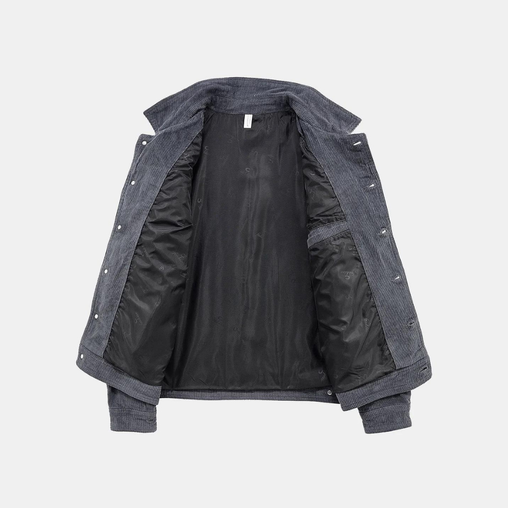 Comfortable Gray Corduroy Jacket - Rover
