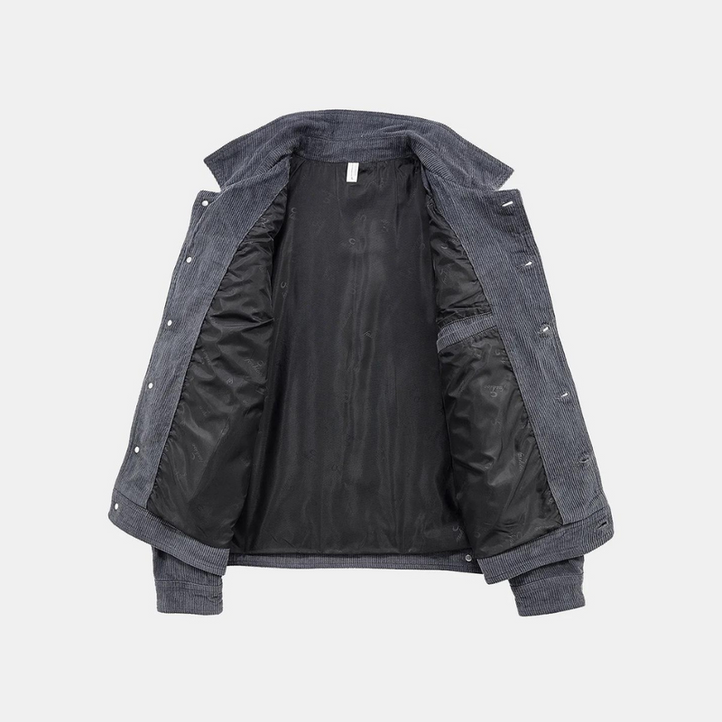Comfortable Gray Corduroy Jacket - Rover