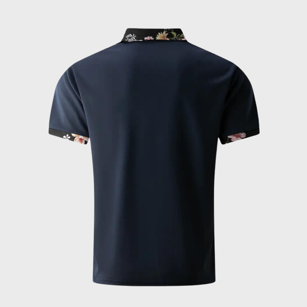 Men's Polo with Subtle Print - Noah