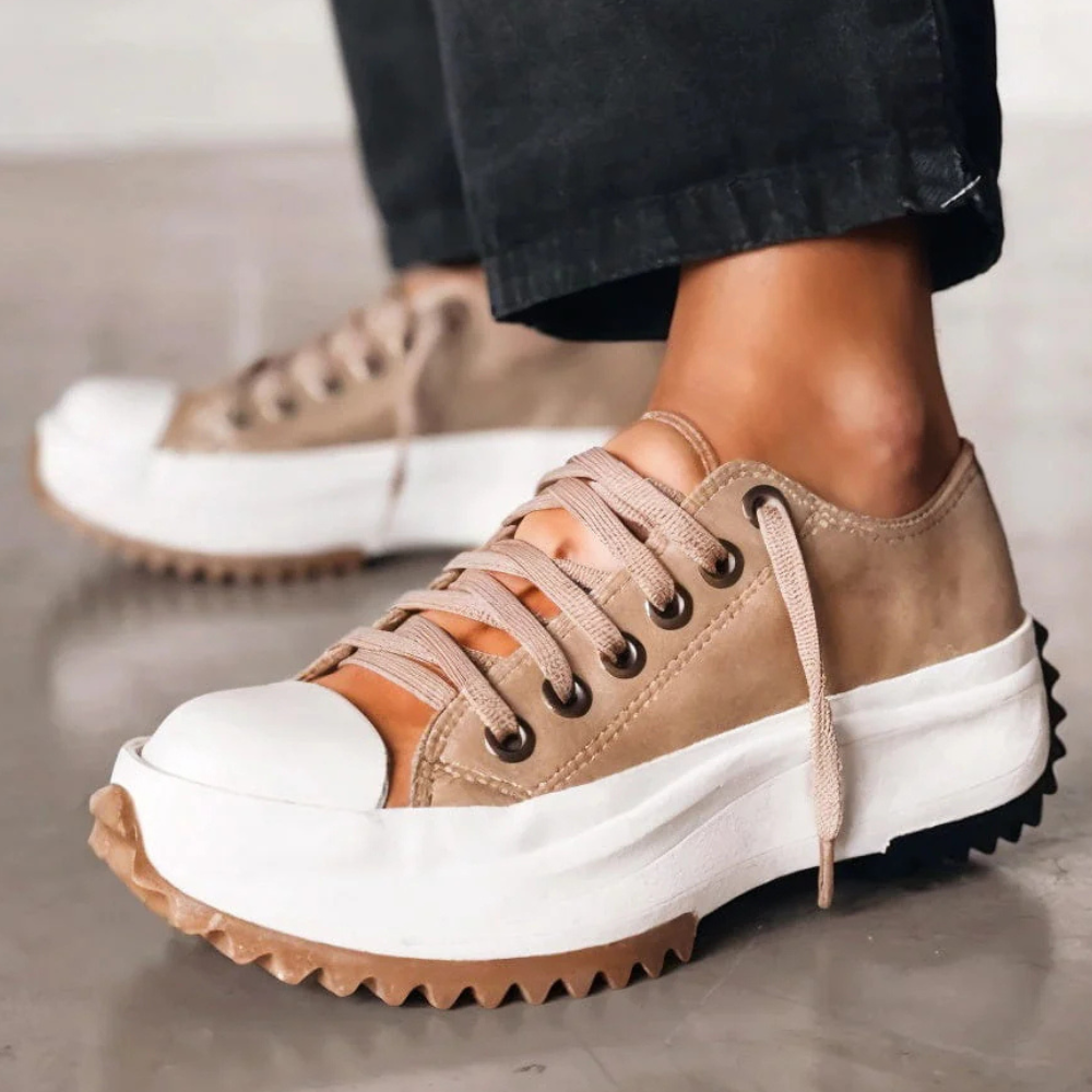 Modne sneakersy na platformie dla kobiet - Nova