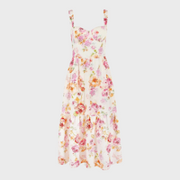 Floral Flared Midi Dress – Mireille
