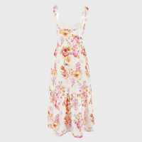 Floral Flared Midi Dress – Mireille