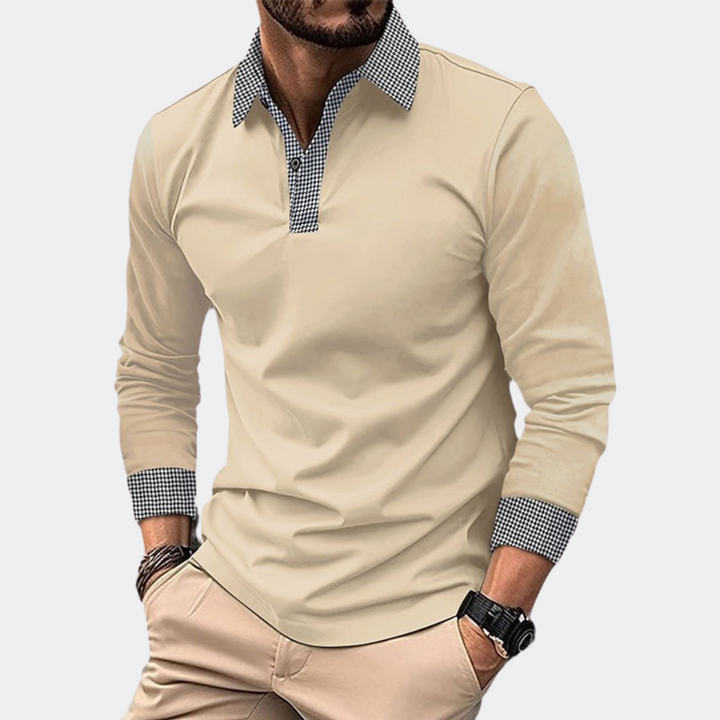 Casual Herenpolo met Lange Mouwen - Finn