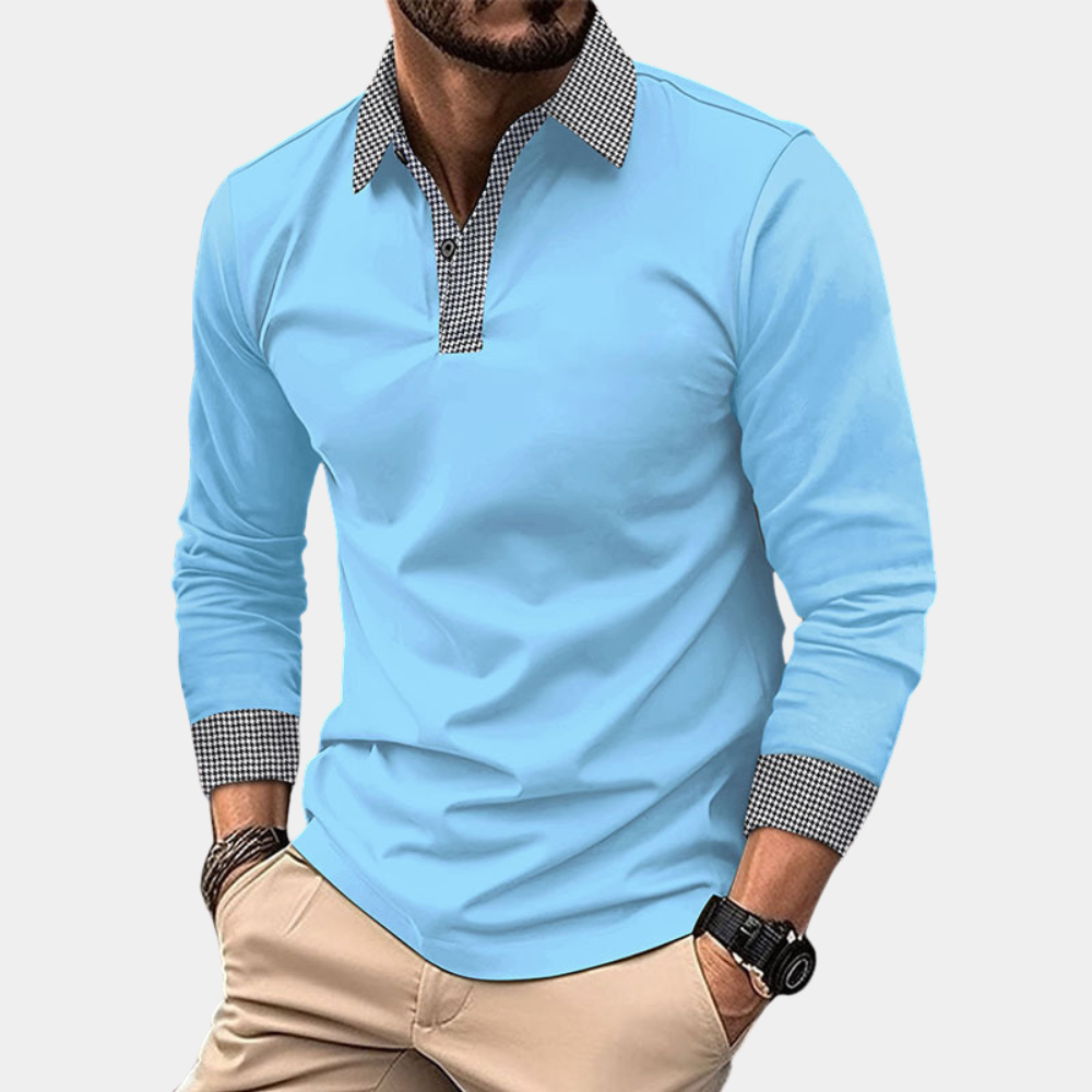 Casual Herenpolo met Lange Mouwen - Finn
