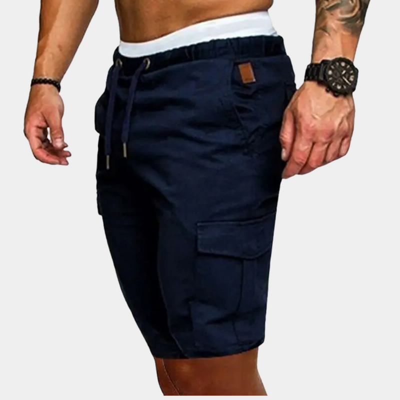 Men's Shorts with Elastic Waist and Side Pockets – Brennan