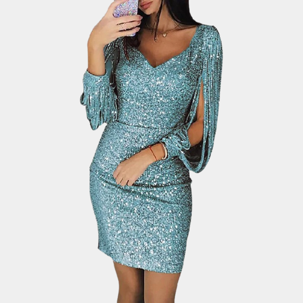 celeste sequin dress Celeste Sequin Gown - Black