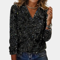 Louaya - Elegant Women's Top with Glitter